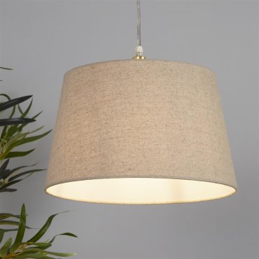 Lampenschirm Searchlight Finn effiliert - Ø 30 x 19 cm - natur