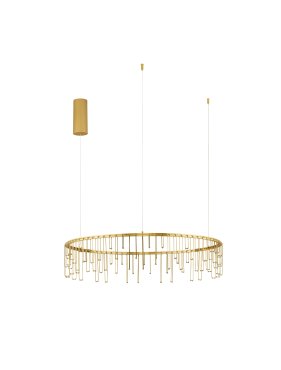 Nova Luce Stellar - Hängelampe - Ø 80 x 150 cm - 31W dimmbar LED inkl. - gold