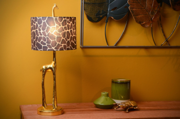 Lucide Extravaganza Miss Tall - Tischleuchte - Ø 25 x 60,5cm - Mattgold