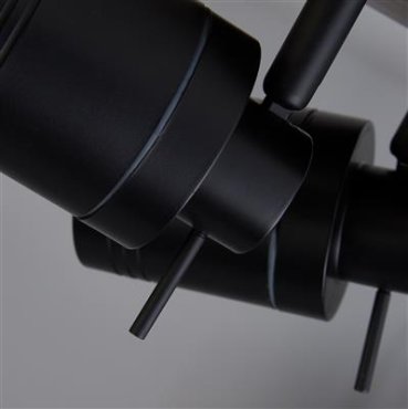 Searchlight Samson - Aufbaustrahler 3L - Ø 28 x 16 cm - IP44 - schwarz