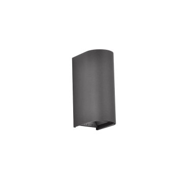 VK Lighting Dust - wandleuchte - 7,1 x 17,1 x 9,6 cm - 2 x 6W LED inkl. - IP65 - anthrazit