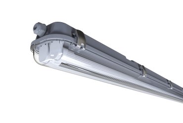 Nordlux Works LED Batten - 155,3 cm - 2x 24W LED inkl. - IP65 - grau