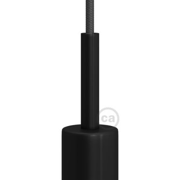 Creative Cables - Schnurspanner - Ø 1,3 x 7 cm - Metalldesign Zugentlastung - schwarz