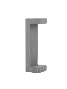 Nova Luce Aran - Gartenpfosten - 16 x 50 x 15 cm - 8W LED inkl. - IP65 - grau