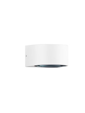 Nova Luce Opera - Außenwandleuchte - 11 x 6,8 x 10 cm -  6W LED inkl. - IP54 - Sand Weiß