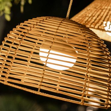 New Garden Cherry - tragbare wiederaufladbare Lichtquelle mit Fernbedienung - Ø 11 x 9 cm - 8.5W LED inkl - IP54 - weiß