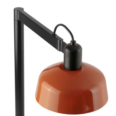 Faro Tatawin - Tischleuchte - 25 x 45,4 x 57,5 cm - schwarz satiniert und rötlich orange glänzend