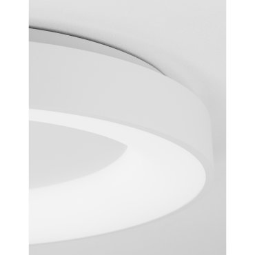 Nova Luce Rando Thin - Deckenleuchte - Ø 60 x 9 cm - 50W dimmbare LED inkl - sandweiß - weiße Lichtfarbe