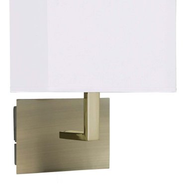 Searchlight Wall - Wandleuchte mit Schalter - 20 x 25,5 cm - Messing antik