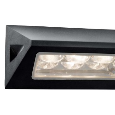 Searchlight Ashby - Außenwandleuchte - 21 x 11,4 cm - 3W LED inkl - IP44 - schwarz