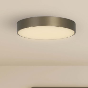 Searchlight Palma - Deckenleuchte - Ø 25 x 4 cm - 12W LED inkl. - Bronze und Opal