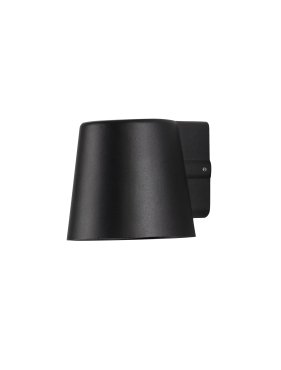Nova Luce Ovi - Außenwandleuchte - Ø 10 x 9 x 11 cm - IP54 - Sand schwarz