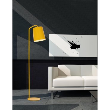 Nova Luce Stabile - Stehleuchte - 188 cm - gelb und weiß