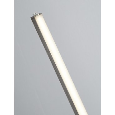 Searchlight Tribeca - Stehleuchte - 150 cm - 17.7W LED inkl - satiniert silber und weiß