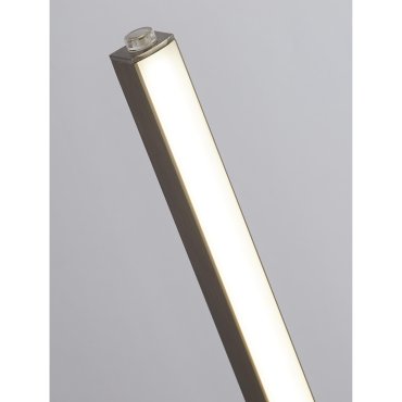 Searchlight Tribeca - Tischleuchte - 10 x 8 x 50 cm - 7,8W LED inkl. - satiniert silber und weiß