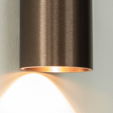 Artdelight Brody - Wandleuchte - Ø 7,2 x 11 cm - 4W LED inkl. - IP54 - gebürstete Bronze