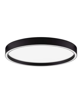Nova Luce Istos - Deckenleuchte - Ø 50 x 5 cm - 38W dimmbar LED inkl. - Sand schwarz