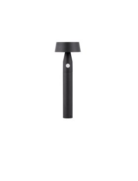 Nova Luce Chiaro - Gartenpfosten - Ø 17 x 50 cm - 1W LED inkl. - IP54 - Sand schwarz