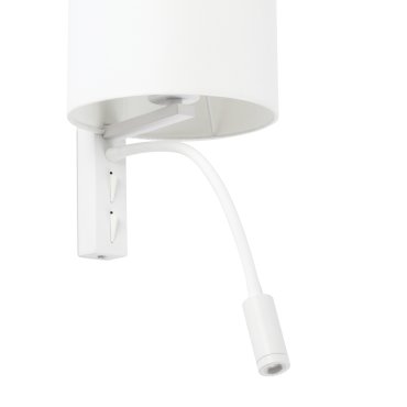 Faro Tira - Wandleuchte mit Schalter - 18 x 21 x 48 cm - 3W LED inkl. - matt weiß
