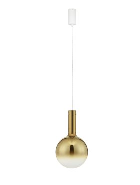 Nova Luce Nostos - Hängelampe - Ø 25 x 170 cm - 6W dimmbar LED inkl. - champagnergold