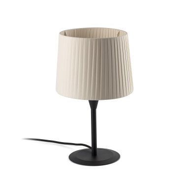 Faro Samba - Tischleuchte - Ø 21,5 x 44,5 cm - beige und schwarz