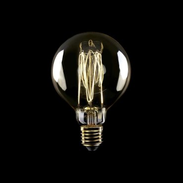 Creative Cables LED Filamentlampe - Ø 9,5 x 14 cm - E27 - 7W dimmbar - 2700K - Bernstein