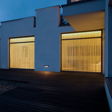 Nova Luce Echo - Wandeinbauleuchte - 17,6 x 6,25 x 6,3 cm - 6W LED inkl. - IP54 - Sand schwarz