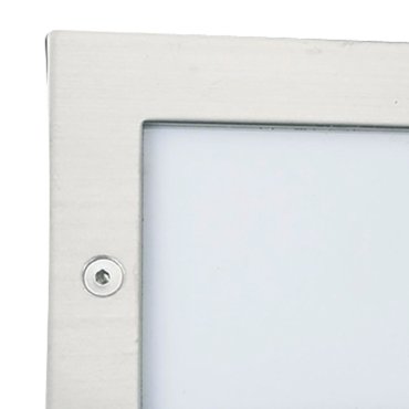 Searchlight Ankle - Wandeinbauleuchte - 7,1 x 5,1 x 7,1 cm - 1W LED inkl - IP54 - Edelstahl