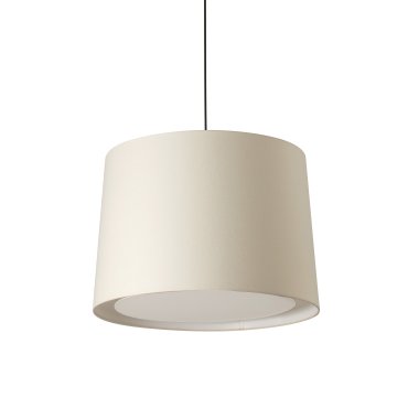 Faro Conga - Hängeleuchte - Ø 40 x 30 cm - beige und schwarz