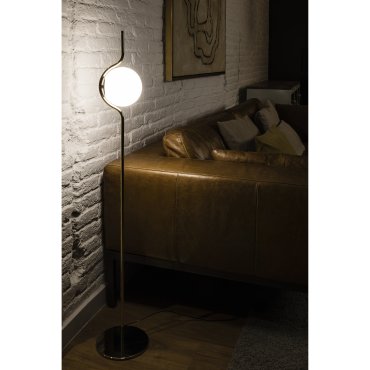 Faro Le Vita - Stehleuchte - 118 cm - 6W dimmbare LED inkl. - Gold glänzend und Opal