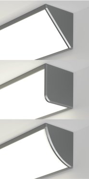 Klus Kopro - LED-Eckprofil - 3,2 x 3,2 cm - silber eloxiert