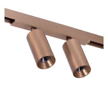 Lucide Linial Bix - magnetisches Schienensystem - Schienenstrahler - 17 x 3,5 x 10 cm - 2 x 8W dimmbare LED inkl. - Dimmfunktion und einstellbare Lichtfarbe über die App - Champagner