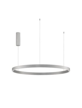 Nova Luce Elowen - Pendelleuchte - Ø 98 x 150 cm - 106W dimmbare LED inkl - silber