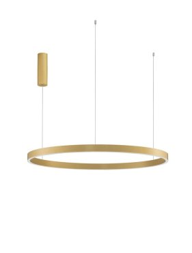 Nova Luce Elowen - Pendelleuchte - Ø 98 x 150 cm - 106W dimmbare LED inkl - gold