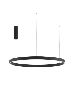 Nova Luce Elowen - Hängeleuchte - Ø 98 x 150 cm - 106W dimmbare LED inkl. - schwarz