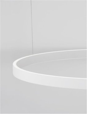 Nova Luce Elowen - Pendelleuchte - Ø 98 x 150 cm - 106W dimmbare LED inkl - weiß