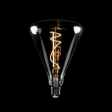 Daylight Italia LED-Lampe Cone - Ø 14 x 20 cm - E27 - 10W dimmbar - 1800K - geräuchert