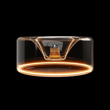 Creative Cables LED-Lampe Ghost Donut - Ø 19 x 8 cm - E27 - 6W - 2200K - transparent