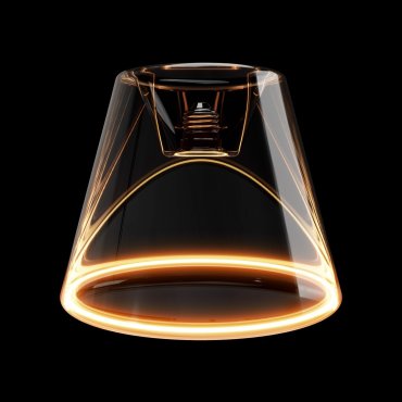 Creative Cables LED-Lampe Ghost Cone - Ø 19 x 15 cm - E27 - 6W - 2200K - transparent