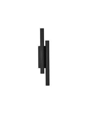 Nova Luce Paron - wandleuchte - 5,5 x 38 x 7 cm - 15W LED inkl. - Sand schwarz