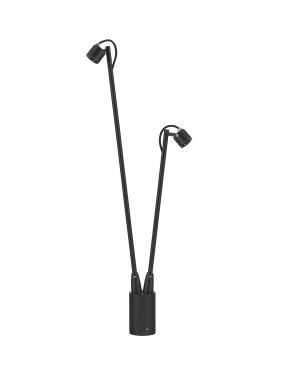 Nova Luce Sento - Gartenleuchte 2L - 26 x 70 cm - 6W LED inkl. - IP65 - dunkel anthrazit