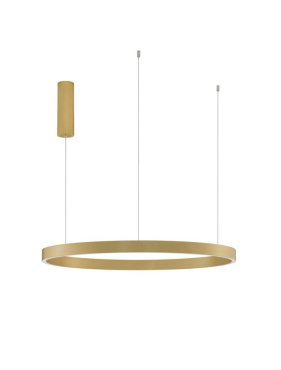Nova Luce Elowen - Pendelleuchte - Ø 80 x 150 cm - 77W dimmbare LED inkl - gold