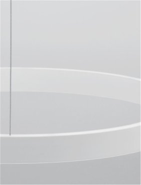 Nova Luce Elowen - Hängeleuchte - Ø 60 x 150 cm - 60W dimmbare LED inkl. - weiß