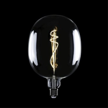 Creative Cables LED-Lampe Ellipse - Ø 17 x 26,4 cm - E27 - 10W dimmbar - 2700K - transparent
