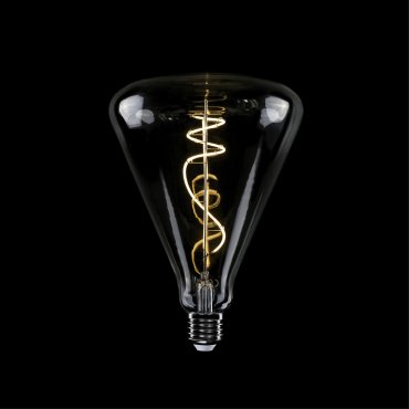 Daylight Italia LED-Lampe Cone - Ø 14 x 20 cm - E27 - 10W dimmbar - 2700K - transparent