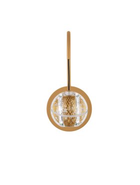 Nova Luce Licio - Wandleuchte - Ø 12 x 26 cm - 4W LED inkl. - gold