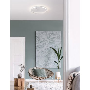 Nova Luce Fuline - Deckenleuchte - Ø 50 x 5 cm - 32W dimmbare LED inkl. - sandweiß
