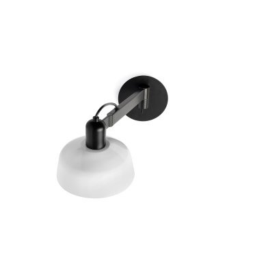 Faro Tatawin - Wandleuchte - Ø 18,4 x 38 x 15 cm - schwarz satiniert und weiß glänzend