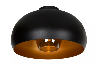 Lucide Sharan - Deckenleuchte - Ø 38 x 22,5 cm - schwarz