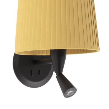 Faro Samba - Wandleuchte mit Schalter - 21,5 x 19 x 17,3 cm - 3W LED inkl. - gelb und schwarz
